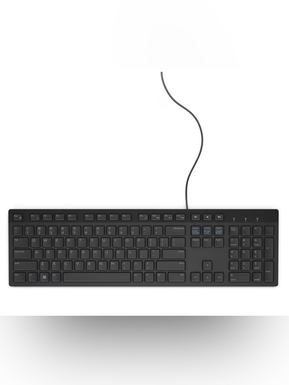 Dell Keyboard w/ Mouse KB216-BK-US Multimedia - Wired - USB - Black